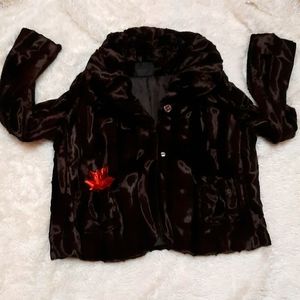 NWOT GORGEOUS CHOCOLATE BROWN JACKET